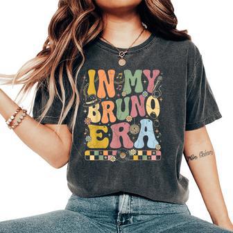 Retro Music In My Bruno Era Concert Fan Women's Oversized Comfort T-Shirt - Thegiftio UK
