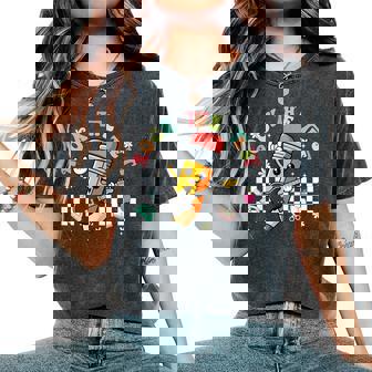 Rock The Test Day Teacher Testing Day Motivational Women's Oversized Comfort T-Shirt | Seseable UK