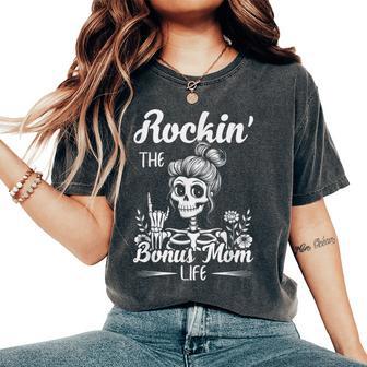Rocking The Bonus Mom Life Best Stepmom Ever Stepmother Women's Oversized Comfort T-Shirt - Thegiftio UK