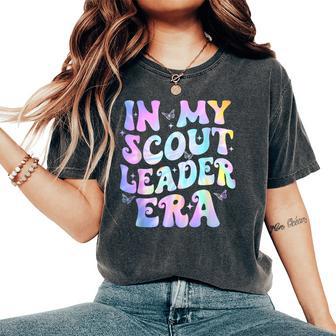 In My Scout Leader Era Groovy Retro Troop Scouting Camping Women's Oversized Comfort T-Shirt - Thegiftio UK