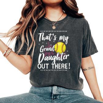 Softball Grandma Of Softball Granddaughter Softball Women's Oversized Comfort T-Shirt - Thegiftio UK