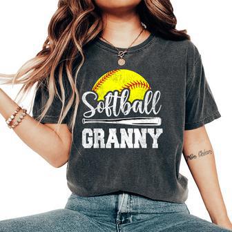 Softball Granny Softball Player Game Day Mother's Day Women's Oversized Comfort T-Shirt - Thegiftio UK