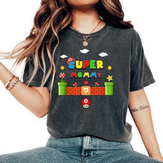 Super Mommy Divertente Colorato Festa Della Mamma T-shirt comoda oversize da donna - Novitaregali