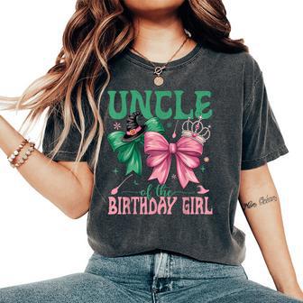 Uncle Of The Birthday Girl Matching Witch Family Bday Part Women's Oversized Comfort T-Shirt | Mazezy