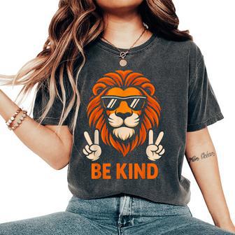 Unity Day Lion Orange Anti Bullying Be Kind Boys Men Women's Oversized Comfort T-Shirt - Thegiftio UK