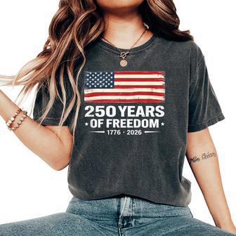 Usa 250Th Anniversary 1776 2026 Patriotic Flag For Men Women's Oversized Comfort T-Shirt - Thegiftio UK
