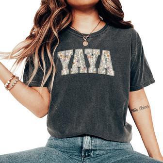 Yaya Vintage Wildflower Yaya For Grandma Women's Oversized Comfort T-Shirt - Thegiftio UK