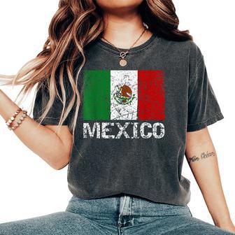 メキシコの国旗 アンティーク調 男性 女性 キッズ レディースオーバーサイズコンフォートTシャツ - Kawaiitshirt