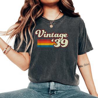 ヴィンテージ 1939年 84歳 誕生日プレゼント 男性 女性 84歳 レディースオーバーサイズコンフォートTシャツ - Kawaiitshirt