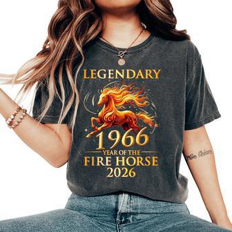 伝説の1966年 火の馬の年 60歳の誕生日 男性 女性 レディースオーバーサイズコンフォートTシャツ - Kawaiitshirt