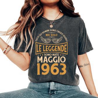 誕生日 男性 ギフト 女性 レジェンド 1963年5月 レディースオーバーサイズコンフォートTシャツ - Kawaiitshirt