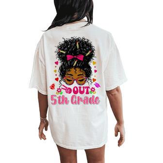 5Th Grade Graduation For Black Girls 5Th Grade Grduate Women's Oversized Comfort T-Shirt Back Print - Thegiftio UK
