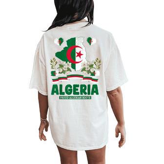Algerian Flag Heritage Outfit Idea For Algeria Themed Women's Oversized Comfort T-Shirt Back Print - Thegiftio UK