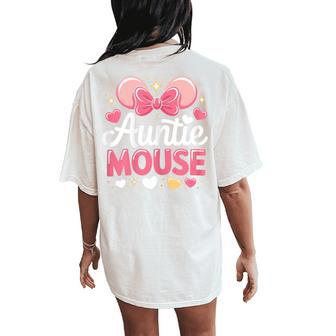Auntie Mouse Aunt Women Women's Oversized Comfort T-Shirt Back Print - Thegiftio UK