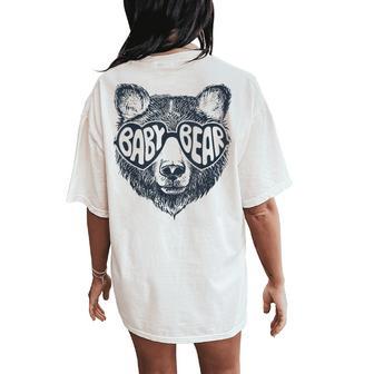 Baby Bear Face Sunglasses Print Mother's Day Women's Oversized Comfort T-Shirt Back Print - Thegiftio UK