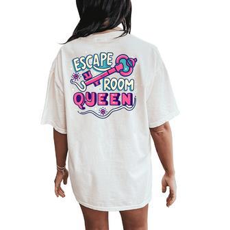 Birthday Party Favor Girls Ns Escape Room Queen Women's Oversized Comfort T-Shirt Back Print - Thegiftio UK