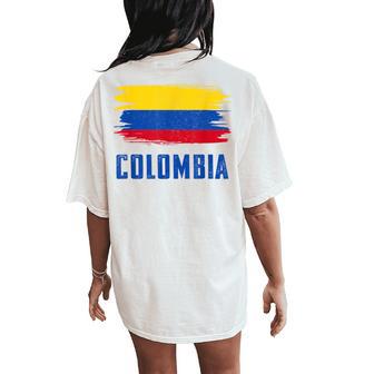 Colombia For Columbian Flag Women's Oversized Comfort T-Shirt Back Print - Thegiftio UK