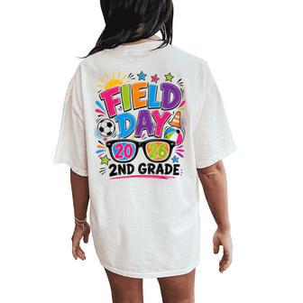 Field Day 2Nd Grade Field Day Fun Day Teacher Student Women's Oversized Comfort T-Shirt Back Print - Thegiftio UK