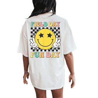 Field Day Fun Day For Teacher Kids Happy Field Day 2026 Women's Oversized Comfort T-Shirt Back Print - Thegiftio UK