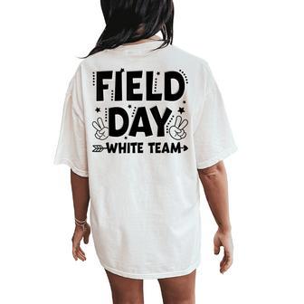 Field Day White Team Groovy Retro Camp Color Kid Women's Oversized Comfort T-Shirt Back Print - Thegiftio UK