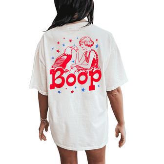 Independence Day Eagle Boop For Men's Women Women's Oversized Comfort T-Shirt Back Print - Thegiftio UK