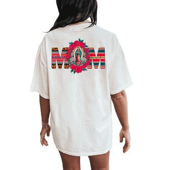 Mama Mom Our Lady Virgen De Guadalupe Saint Virgin Mary Women's Oversized Comfort T-Shirt Back Print - Thegiftio UK