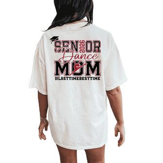 Retro Dance Senior Mom 2026 Dancing Senior Mom Class Of 2026 Women's Oversized Comfort T-Shirt Back Print - Monsterry