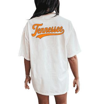 Tennessee Vintage Orange Tennessee Retro Orange Women's Oversized Comfort T-Shirt Back Print - Thegiftio UK