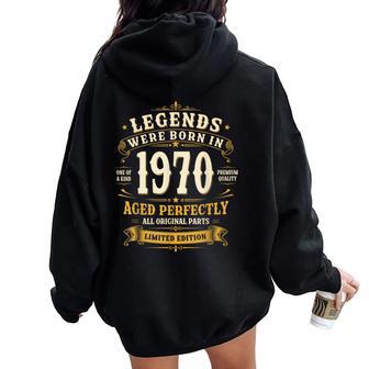 56歳 誕生日 男性女性intage 1970年1970年生まれ レトロデザインブランド レディース オーバーサイズ パーカー バックプリント - Kawaiitshirt
