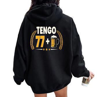 78 Cumpleaños Regalo Años Divertido Amantes Cerveza 1944 Cuello Women Oversized Hoodie Back Print - Regaloses