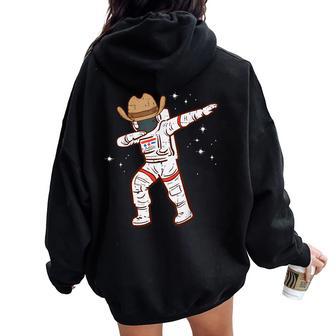 Astronaut Cowboy Dab Space Dance Boys Girls Kids Men Women Oversized Hoodie Back Print - Thegiftio UK