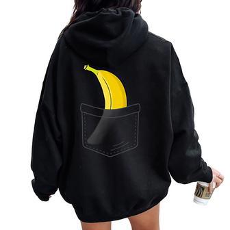 Banane Cool Pour Homme Et Amateur De Fruits Banane Jaune Hawaïen Sweat à capuche oversize pour femme avec imprimé dans le dos - Cadeauxyz