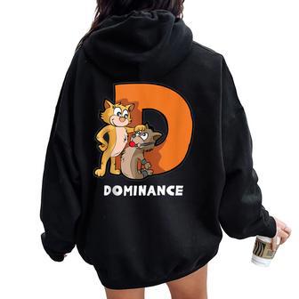 Bdsmadomasolave Domottomesso Dom Felpa con cappuccio oversize da donna con stampa posteriore - Novitaregali