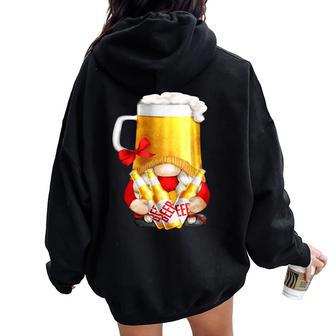 Beer Gnome Girl Graphic For Girls Trip Drinking Mom Felpa con cappuccio oversize da donna con stampa posteriore - Novitaregali