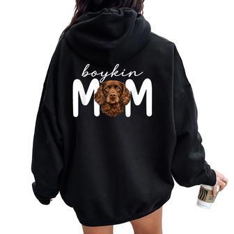 Boykin Spaniel Mom Boykin Spaniel Owner Women Oversized Hoodie Back Print - Thegiftio UK