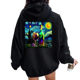 Camisa Artística Para Botella Deino Dean Gogh Para Hombres Y Es Women Oversized Hoodie Back Print - Regaloses