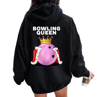 Camisa De Jugador De Bolos Para Women Oversized Hoodie Back Print - Regaloses
