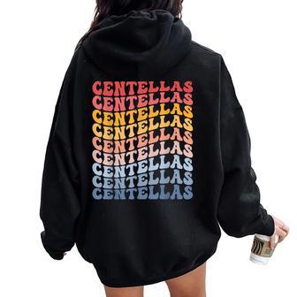 Centellas City Groovy Retro Women Oversized Hoodie Back Print - Regaloses