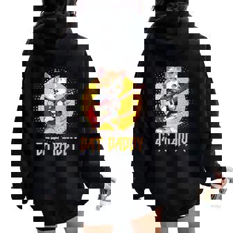 Chat Papa Drôle Chat Rock Musique Cadeau Homme Enfant Sweat à capuche oversize pour femme avec imprimé dans le dos - Cadeauxyz