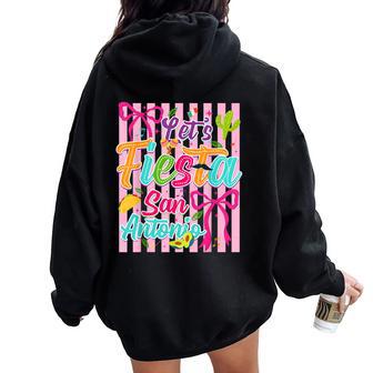 Cinco De Mayo Lets Fiesta 2026 Coquette Bow Girl Women Women Oversized Hoodie Back Print - Thegiftio UK