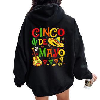 Cinco De Mayo Mexican Fiesta Party 5 De Mayo Women Women Oversized Hoodie Back Print | Mazezy