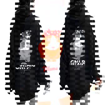 Cochon D'inde Mama Cochon D'inde Filles Amusantes Sweat à capuche oversize pour femme avec imprimé dans le dos - Cadeauxyz