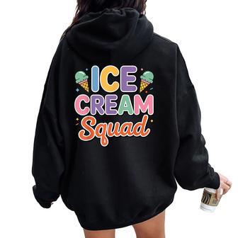 Cool Ice Cream Costume For Kids Adult Ice Cream Women Oversized Hoodie Back Print - Thegiftio UK