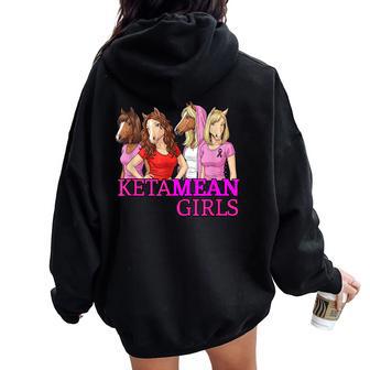 Divertido Festival De Rave Ketamean Girls Women Oversized Hoodie Back Print - Regaloses