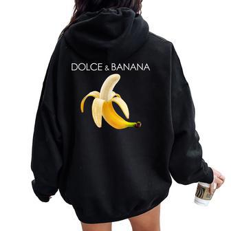 Dolce And Banana T Cute Graphic Banana レディース オーバーサイズ パーカー バックプリント - Kawaiitshirt