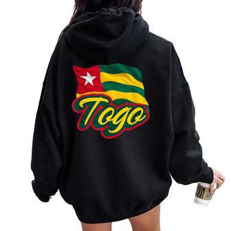 Drapeau Togolais Patriotique Africain Pour Hommes S Enfants Togo Sweat à capuche oversize pour femme avec imprimé dans le dos - Cadeauxyz