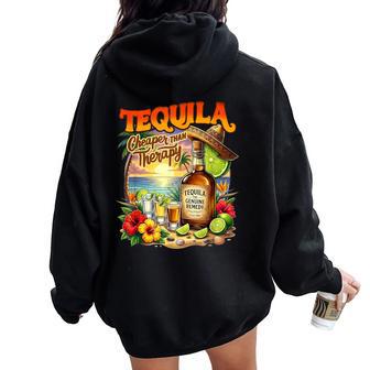 Tequila Drinking Cinco De Mayo Mexican Party Women Women Oversized Hoodie Back Print - Thegiftio