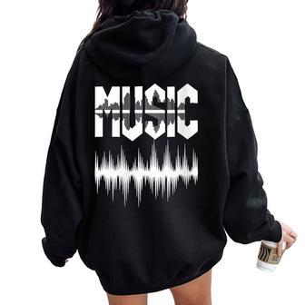 Guitare Musique Musicienêtements S Hommes Sweat à capuche oversize pour femme avec imprimé dans le dos - Cadeauxyz