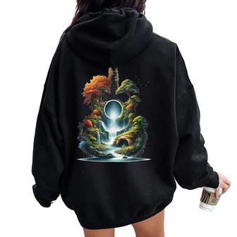 Guitare Nature Hommes S Guitariste Guitare Acoustique Guitariste Sweat à capuche oversize pour femme avec imprimé dans le dos - Cadeauxyz