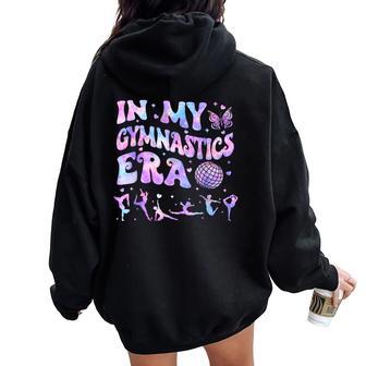 In My Gymnastics Era Gymnast Heart Coquette Girl Women Women Oversized Hoodie Back Print - Thegiftio UK